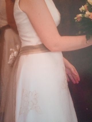 Vestido de Novia Talla 42 Beige/Marrón