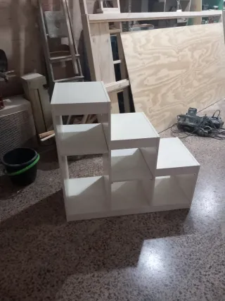 Estantería Escalera Blanca 1m x 90cm x 43cm