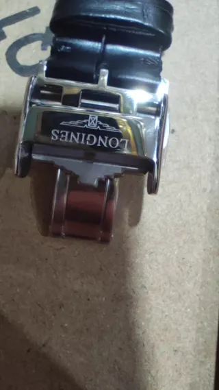 Correa Longines Piel Negra 21mm