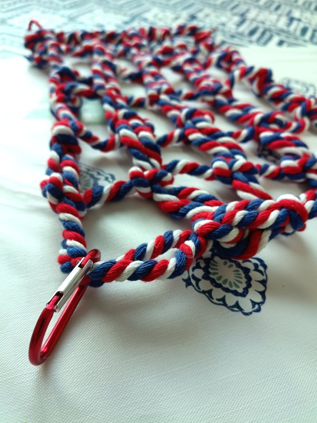 Red de nudos para jaula de mascota roedores o aves