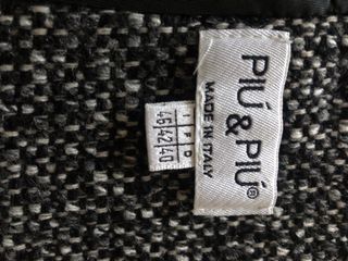 Cappotto Più e più pura Lana Grigio e nero