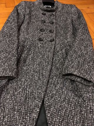 Cappotto Più e più pura Lana Grigio e nero