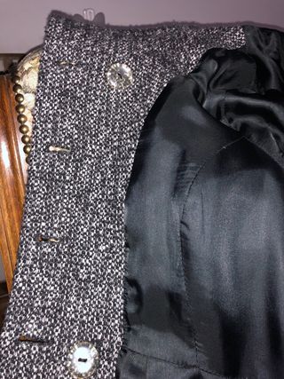 Cappotto Più e più pura Lana Grigio e nero