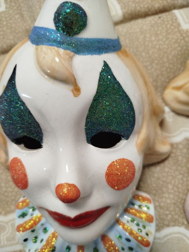 Máscaras de payaso decorativas