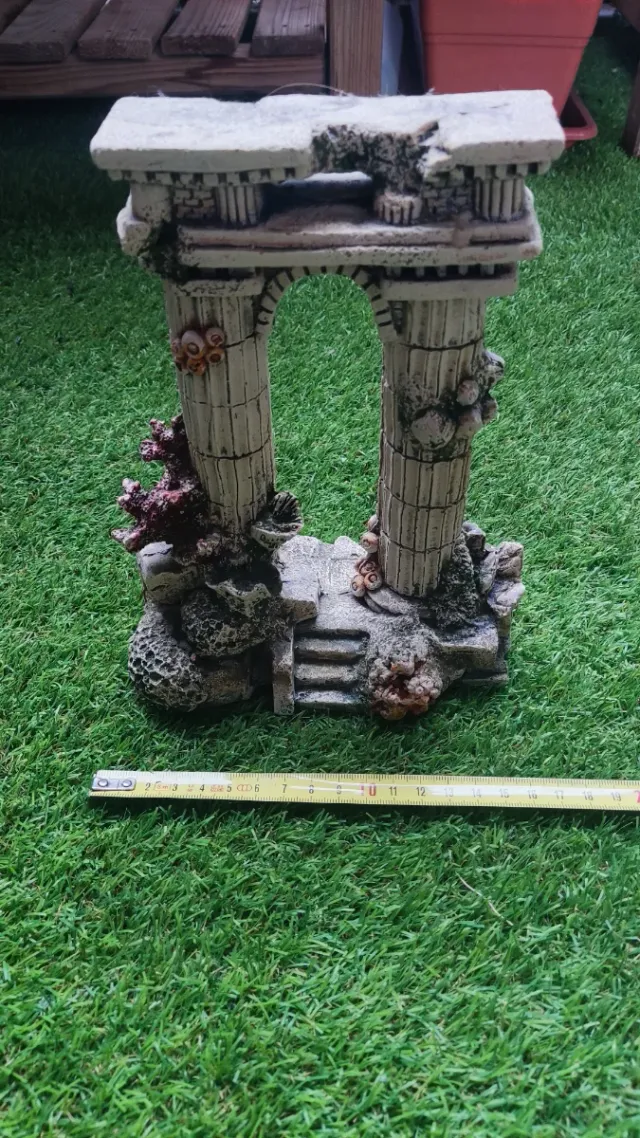 Decorazione per acquari in resina con rovine