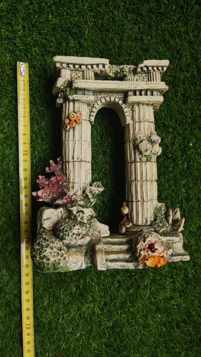 Decorazione per acquari in resina con rovine