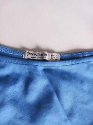 Pantalón Salsa rayas con top azul