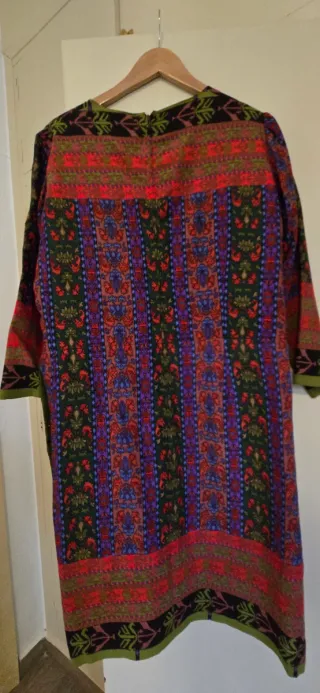 Vestido Vintage Hecho a Mano Años 70