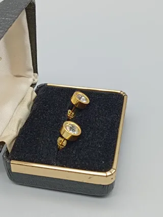 Pendientes Acero Dorado 