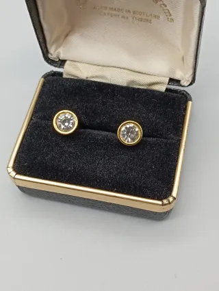 Pendientes Acero Dorado 