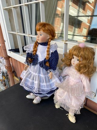 Due bellissime bambole porcellana vintage altezzac