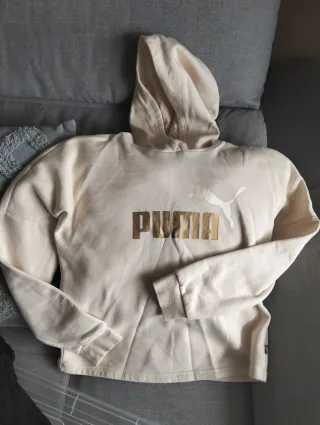 Sudadera Puma Beige y Dorada