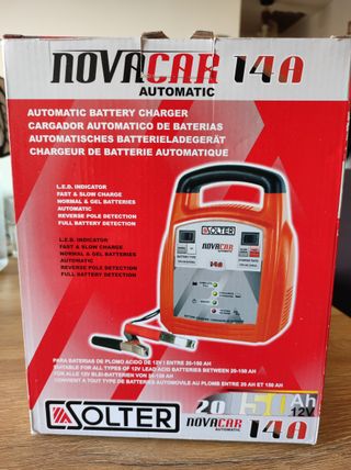 Cargador Batería coche y moto Solter Novacar 14A