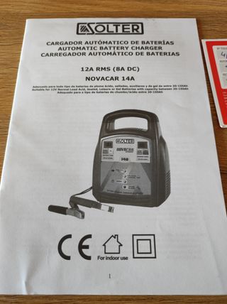 Cargador Batería coche y moto Solter Novacar 14A