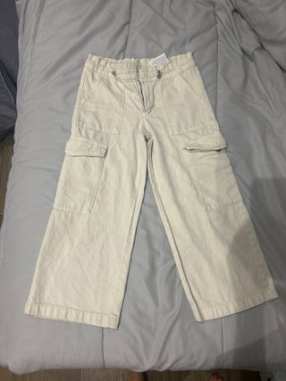 Pantalón niña Zara beige
