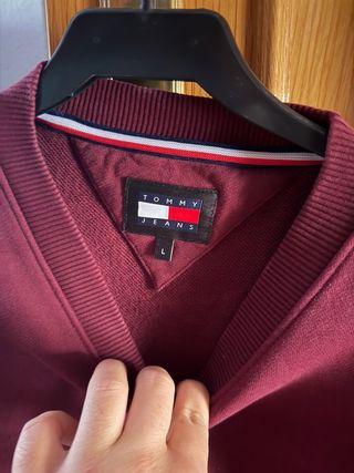 Sudadera Tommy Jeans Granate Talla L
