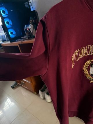 Sudadera Tommy Jeans Granate Talla L