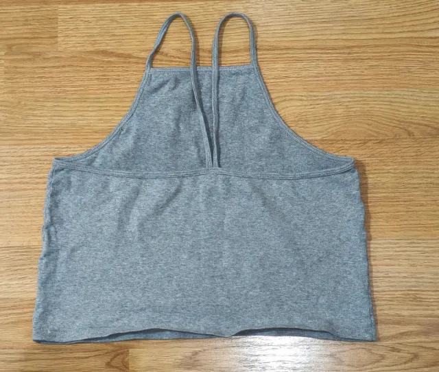 Crop top gris