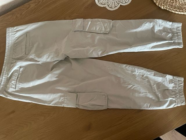 Pantalones Cargo Zara Beige