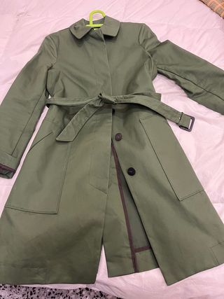 Chaqueta tres cuartos verde militar