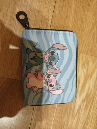 Monedero Stitch Azul y Rosa