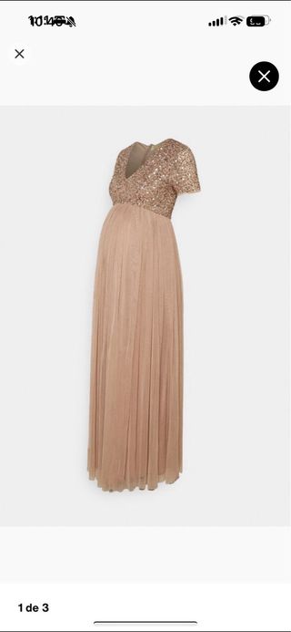 Vestido premamá Maya Deluxe lentejuelas