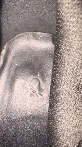 Stivaletti Benetton N.38 ricamati neri