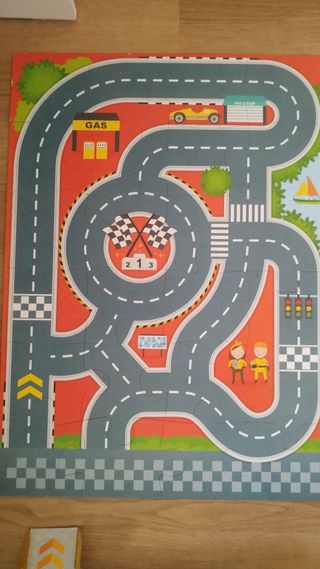 Coches de Madera Montessori Cars Garage 3D