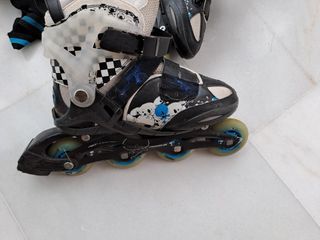 Patines en línea y protecciones