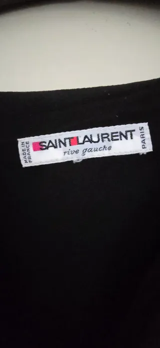 Vestido Negro Saint Laurent
