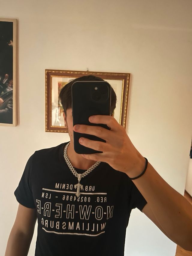 Collana Trapstar Argento con Ciondolo T