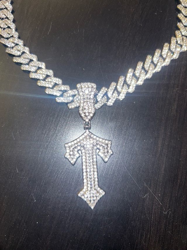 Collana Trapstar Argento con Ciondolo T