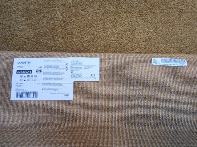 Alfombra IKEA LANGSTED mostaza 133x190cm