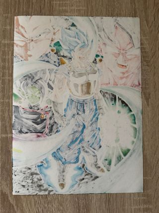 SSJ Blue Vegito - Disegno fatto a mano