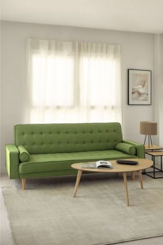 Sofá Cama Lino Verde