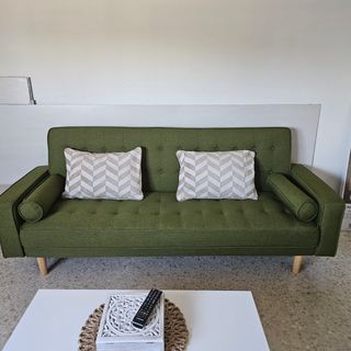 Sofá Cama Lino Verde
