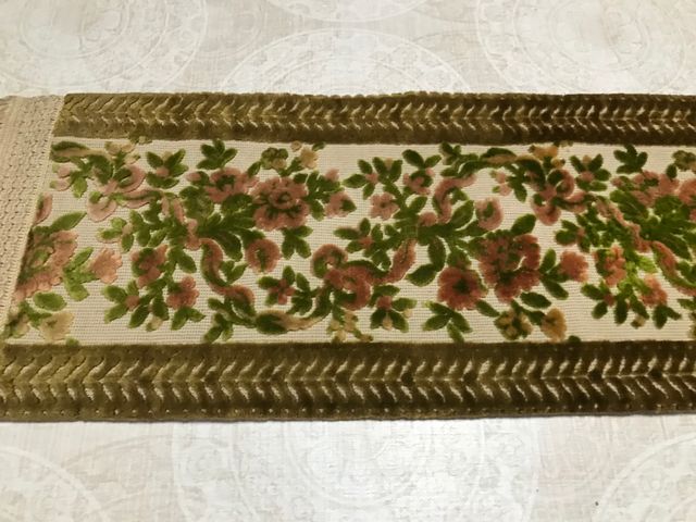 Camino de mesa vintage floral