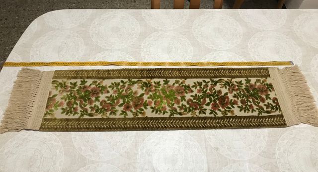 Camino de mesa vintage floral
