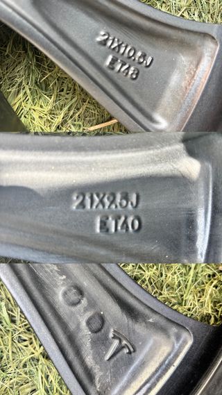 3 Llantas Überrurbine Tesla Model 3 21” Originales