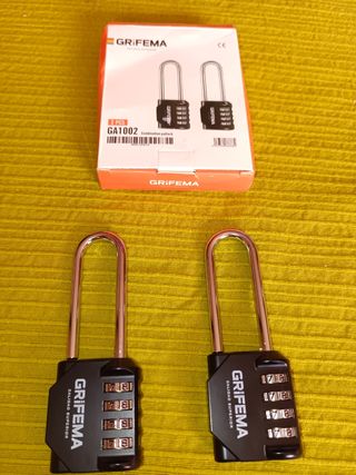 2 Candados GRIFEMA GA1002 Combinación