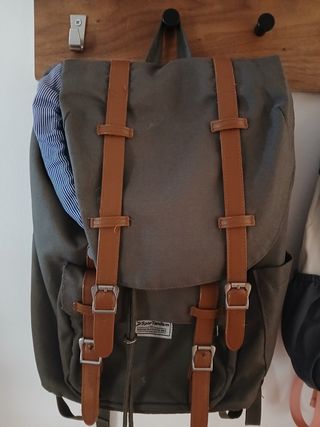 Mochila SportTandem verde y marrón