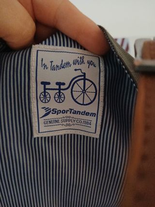 Mochila SportTandem verde y marrón