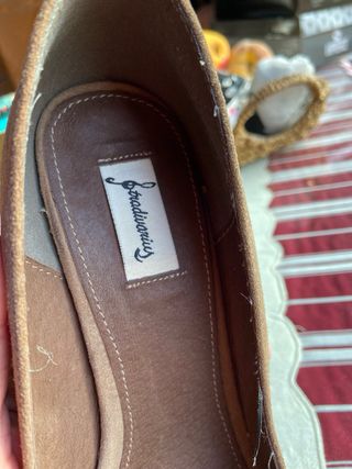 Zapato tacón beige/marrón