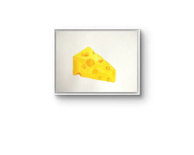 Cuadro lámina pintura. Queso ARTENERY