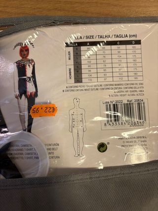Disfraz Bufona Mujer Halloween