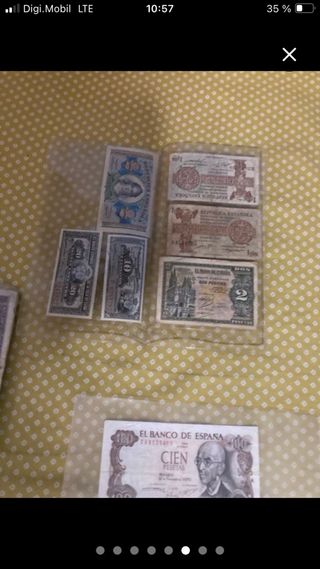 Lote Billetes Antiguos 2000, 25 y 2 Pesetas