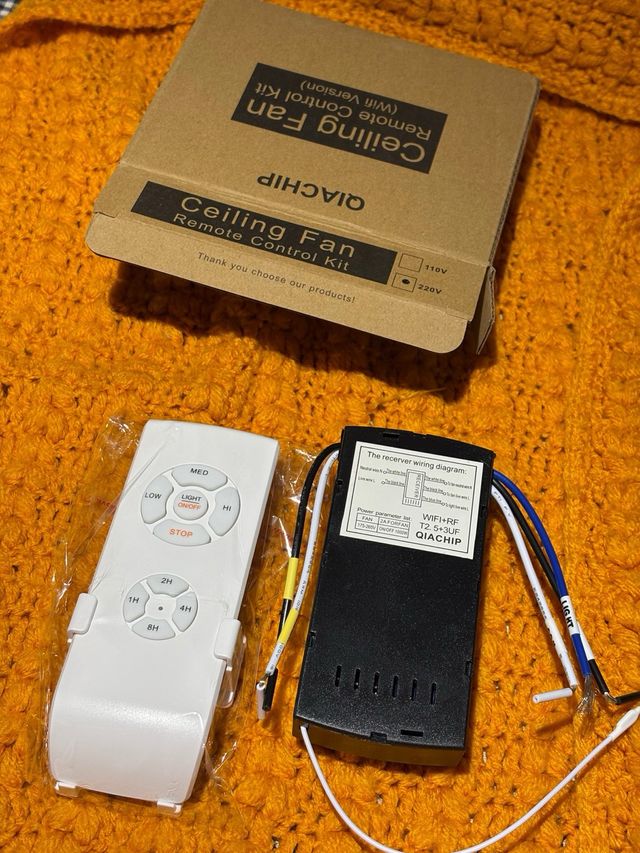 2 Kits Control Remoto Ventilador Techo WiFi