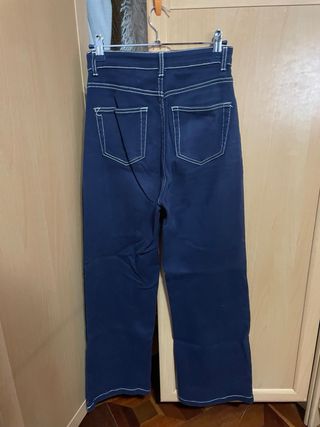 Pantalón vaquero elástico azul 