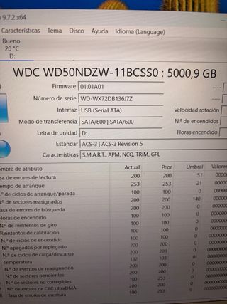 Disco Duro 5TB Externo USB WD portatil