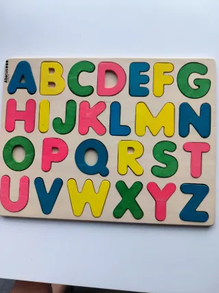 Abecedario madera infantil